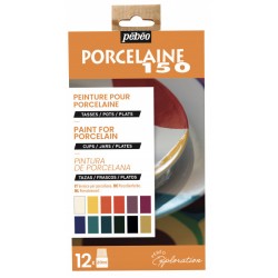 Pebeo Porcelaine 150 Ceramic Paint Exploration Set #1 12 x 20 ml 757471